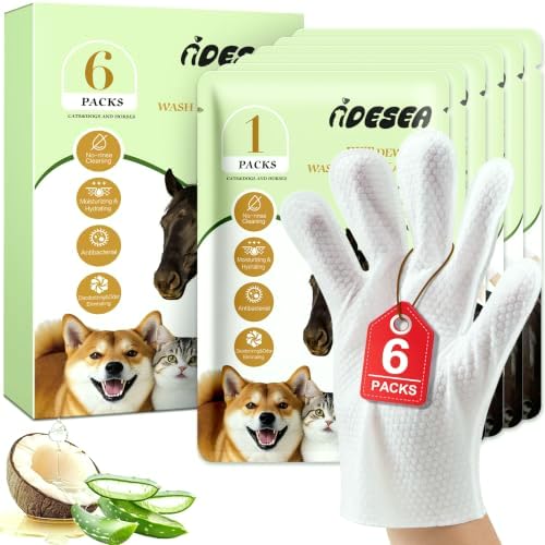 Dog Wipes for Dogs & Cats, Pet Glove Wipes for Paws, Body and Butt by Unknown