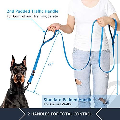 Plutus Pet Double Handle Dog Leash, 4 FT Long, for Medium Large Dogs - Image 2