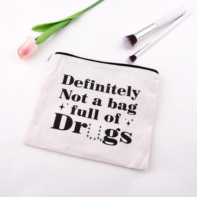 Drug Pouch Bag for Travel Small Medicine Pill Storage Bag Funny Emergency Pouch Medical Assistant Survival Bags Medication Bags for Camp Pharmacist Nurse Doctor Gifts Ideas for Women Men Med Pouches - Image 7