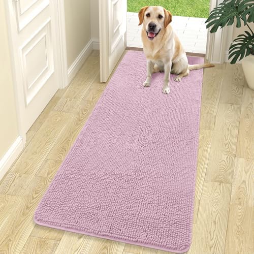 OLANLY Dog Door Mat for Muddy Paws 70x24, Super Absorbent Chenille Mud Mat by OLANLY