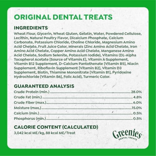 Greenies Regular Dental Dog Treats, Original Chicken Flavor, 18 Count - Image 3