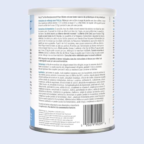 PetAg PetLac Milk Powder for Puppies - Puppy Milk Replacement for Newborn to 6-Week-Old Orphaned or Rejected Puppies - 10.5 oz Powdered Drink Mix(Pack of 2) - Image 3