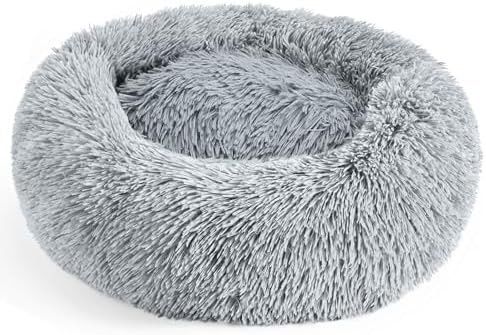 Dog Beds Large Sized Dog and Cats, 32in Pet Beds for Large Pet (Light Grey) by Hoewina