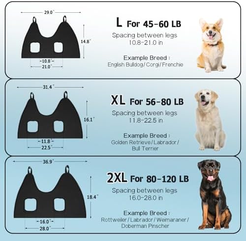 Supet Dog Grooming Hammock for Nail Trimming, Pet Grooming Hanging Harness - Image 6