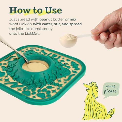Woof LickMat, Slow Feeder Mat for Dogs, Lavender - Image 5
