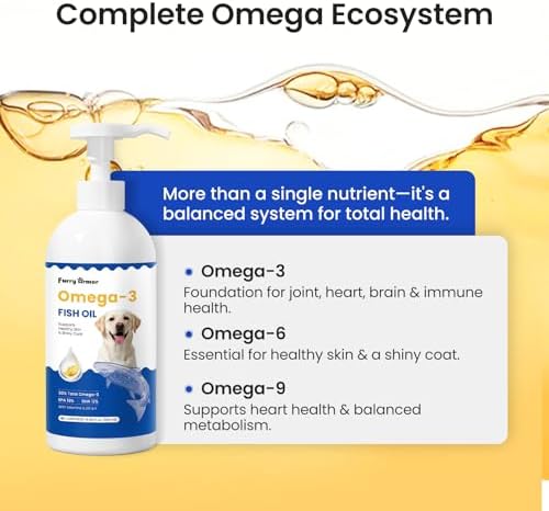 Omega 3 Fish Oil for Dogs & Cats, 300mg EPA+DHA, 16.9 oz - Image 5