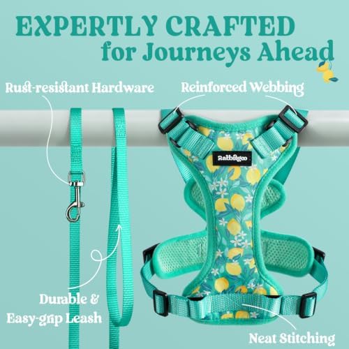 rabbitgoo Cat Harness and Leash Set, Escape Proof Vest, Lemon Grove - Image 7