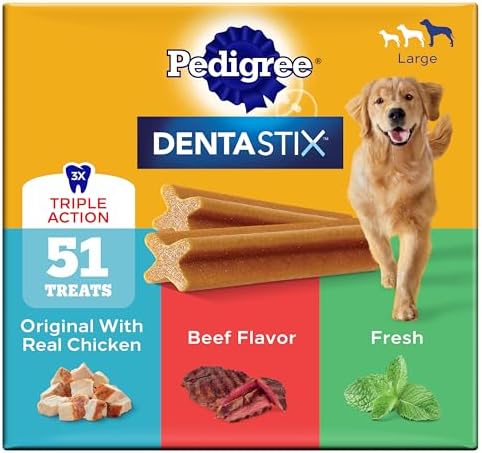 Pedigree Dentastix Large Breed Dental Dog Treats, Variety, 51 Count by Pedigree