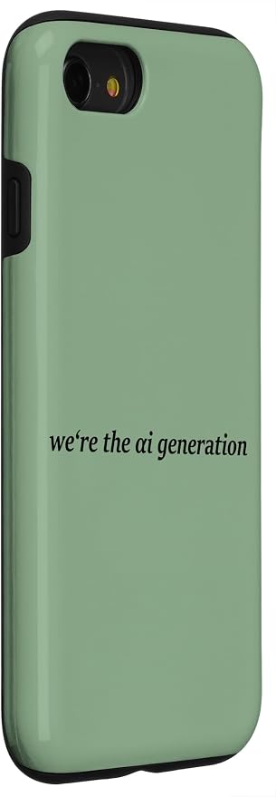 iPhone SE (2020) / 7 / 8 "WE'RE THE AI GENERATION" Clever Gen Alpha Minimal Lettering Case - Image 3