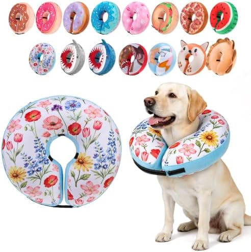 BEAUTYZOO Dog Cone Collar Alternative After Surgery,Pet Neck Donut E-Collar by BEAUTYZOO