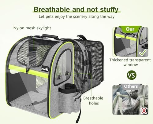 pecute Cat Backpack Expandable, Cat Carrier Backpack with Acrylic Window - Image 5