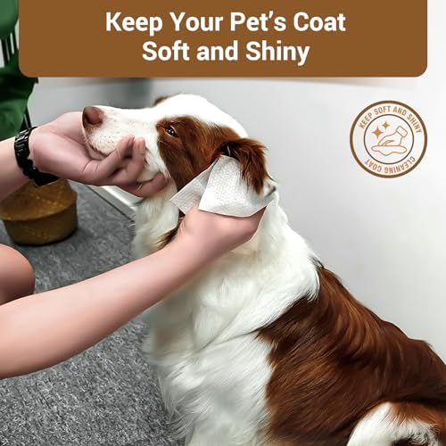 400 Coconut Oil Dog Wipes for Paws and Butt Large Thick Puppy Wipes for Dogs Face and Body Dog Wipes Cleaning Deodorizing Cat Wipes Cleaning Fur and Butt Big Doggie Wipes Doggy Wipes Bum Dog Ear Wipes - Image 6