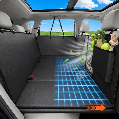 Victoper Dog Car Seat Cover, 600D Heavy Dute Car Seat Cover for Dogs Pets,100% Waterproof Anti-Scratch Nonslip Dog Hammock for Cars, Hard Bottom Seat Covers Protector for Sedan SUV Truck PU Leather by Victoper