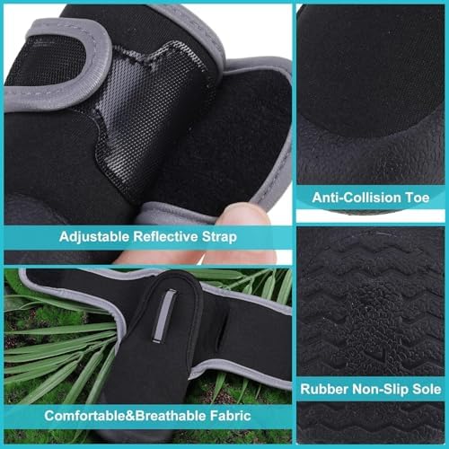 EXPAWLORER Waterproof Dog Shoes for Small Medium Large Dogs, Dog Shoes for Hot Pavement, Hiking Walking, Reflective Dog Booties for Outdoor Snow Rain Days, Anti-Slip Dog Boots & Paw Protectors - Image 6