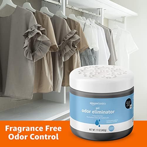 Amazon Basics Gel Odor Eliminator, Activated Charcoal, Fragrance Free, 17 Oz, 1-Pack - Image 4