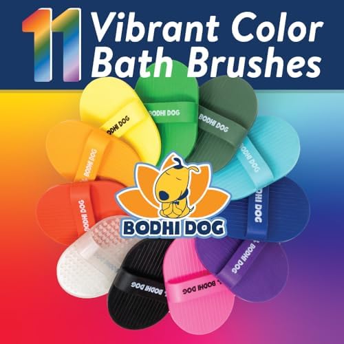 Bodhi Dog Shampoo Brush - Pet Grooming & Bath Supplies for Dogs and Cats - Bath Brush for Long & Short Hair - Premium Scrubber for Shower, Showerhead, Sprayer & Bathing (Two Pack, Pink) - Image 6