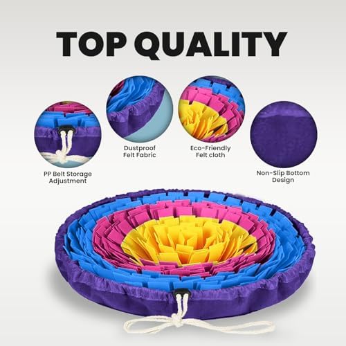 PET ARENA Snuffle Mat Dog Puzzle Feeder for Slow Eating & Brain Training - Image 4