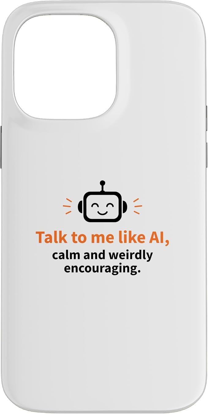 AI Robot Calm Encouraging Tech Support Case for iPhone 14 Pro Max by Unknown