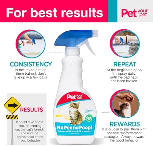 Cat Potty Training Spray No Pee No Poop, 16 Fl Oz - Image 4