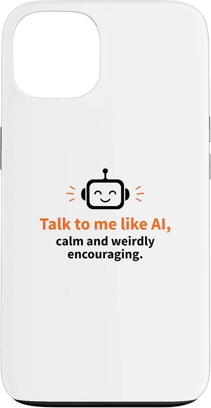 AI Robot Calm Encouraging Tech Support Case for iPhone 13 by Unknown