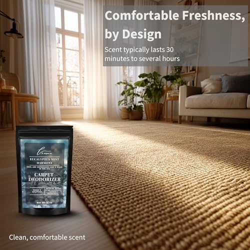 Lapew Eucalyptus Snowfall Carpet Deodorizer Powder - Pet Safe Freshener for Vacuuming | Scented Odor Eliminator for Home | 16 oz - Image 5