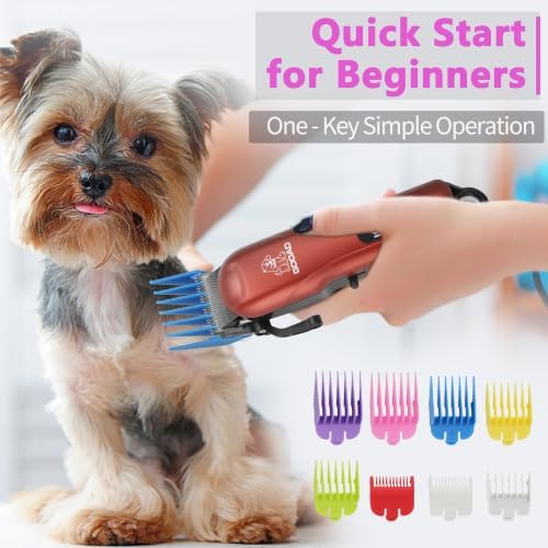Dog Clippers Grooming Kit with Paw Trimmer for Thick/Matted/Knotted/Hair - Image 4