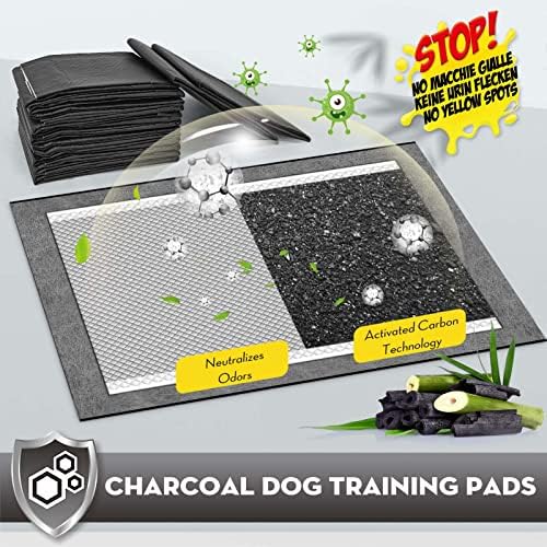 CROCI Charcoal Pee Pads for Dogs Odor Control Leak Proof 23x24in 100Ct - Image 2