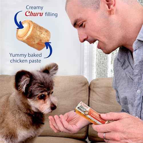 INABA Churu Bites Joint Support for Dog, Functional Lickable Dog Treat with Taurine & Green Tea Extract, 1.26oz Each, 18 Tubes Total, Chicken with Tuna Recipe - Image 6