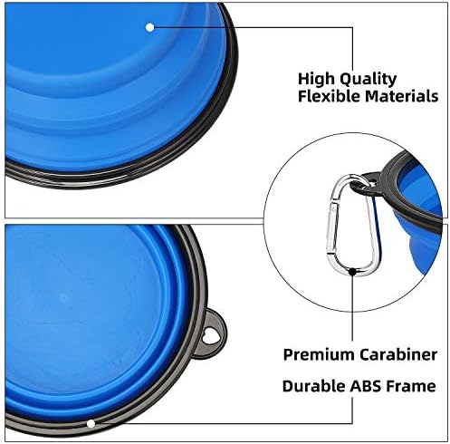 Kytely Large Collapsible Dog Bowls 2 Pack, 34oz Foldable Dog Travel Bowl - Image 5