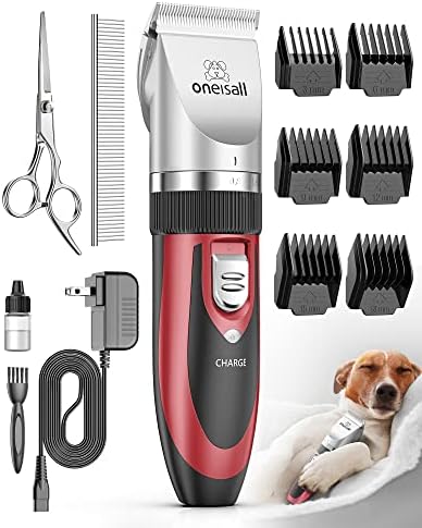 oneisall Dog Clippers Low Noise Grooming Kit for Dogs Cats Pets by oneisall