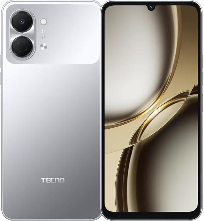 Tecno Spark 3 GO Ai 4G LTE (128GB + 4GB) (Compatible with Tmobile Mint Tello Boost Mobile and Worldwide) Dual SIM 6.74" 13MP Camera Model KN3 (Titanium Gray) by TECNO