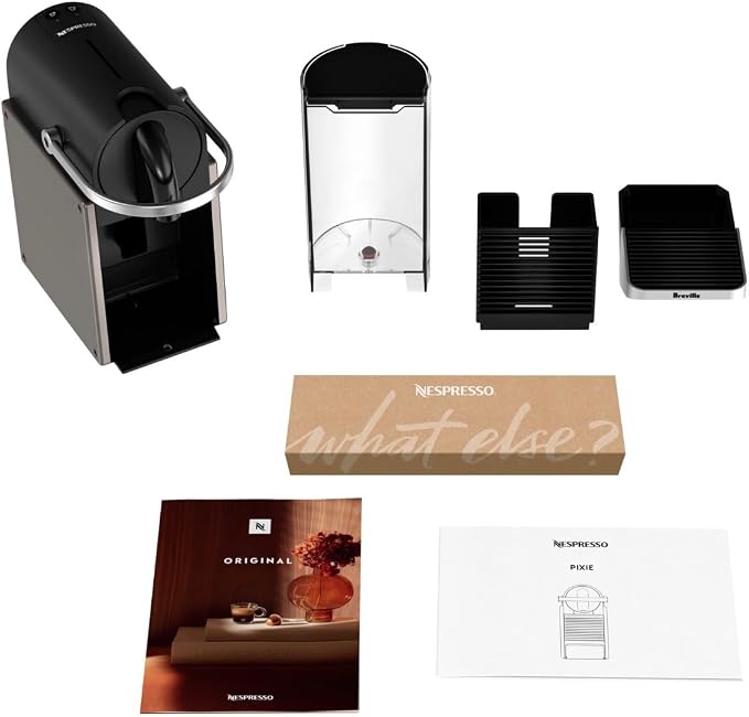 Nespresso Pixie Original Espresso Machine by Breville, Titan - Image 6