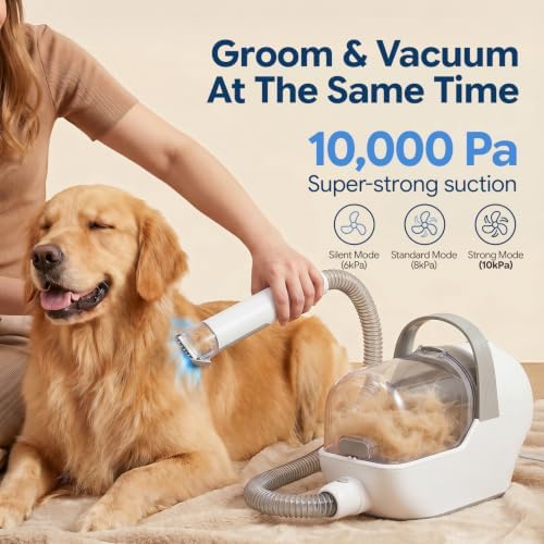 Dog Grooming Vacuum, 6-in-1 Pet Grooming Kit with Nail Grinder - Image 2