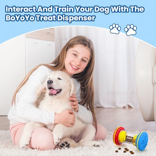 BoYoYo Interactive Dog Toys, Dog Puzzle Toys for Smart, Dog Enrichment Toy to Keep Them Busy, Treat Dispensing Toy Slow Puzzles Feeder, Blue - Image 4
