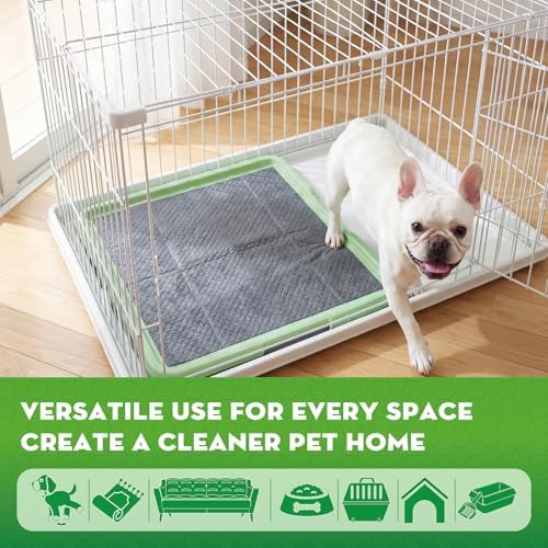 CROCI Charcoal Puppy Pads with Adhesive Tabs 2X Odor Control 22x22in 100Ct - Image 4