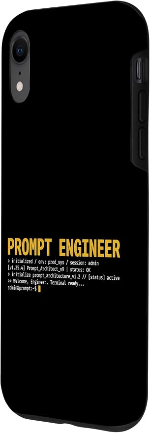 Prompt Engineer Terminal Screen AI Developer Software Coder Case for iPhone XR - Image 2
