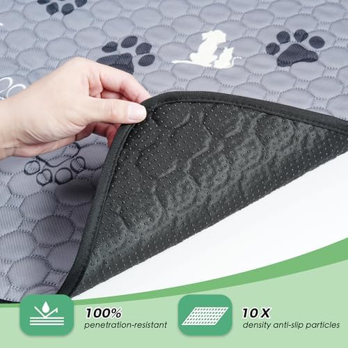 WanpeeGoo Washable Pee Pads for Dogs, Waterproof, 18 x 24 in, 2 Pack, Gray - Image 3
