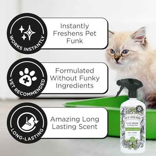 Pet-Pourri Air + Fabric, Cat Odor Home Deodorizer Spray, Bamboo, 16 Fl Oz - Image 4