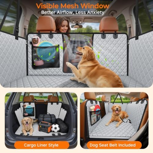 URPOWER Hard Bottom Dog Car Seat Cover, Back Seat Extender for Cars & SUVs - Image 3