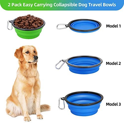 Kytely Large Collapsible Dog Bowls 2 Pack, 34oz Foldable Dog Travel Bowl - Image 3