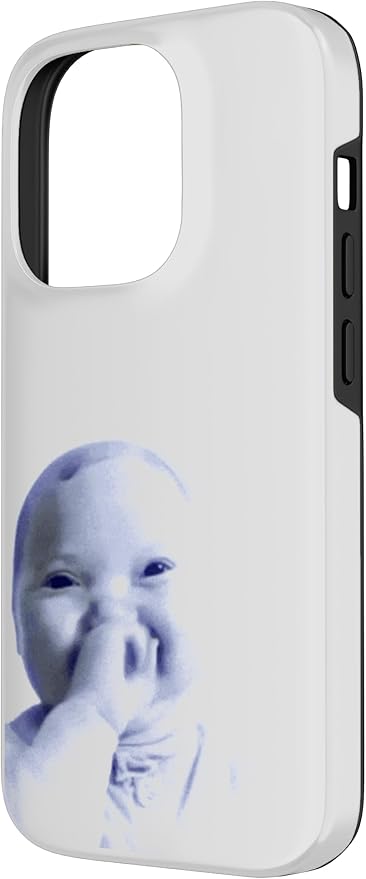 AI Baby Holding Laugh Meme Case for iPhone 14 Pro - Image 2