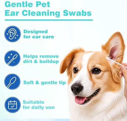 50 Pcs Pet Ear Cleaning Cotton Swabs for Dogs & Cats, Individually Wrapped - Image 6