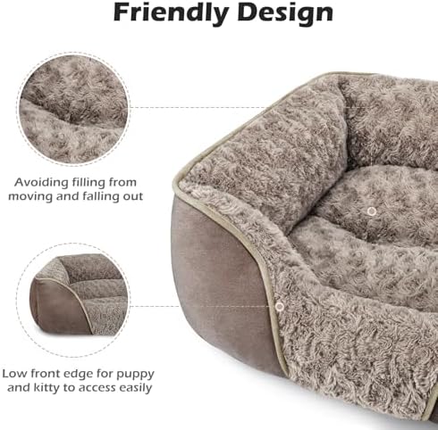 INVENHO X-Large Dog Bed Rectangle Washable Orthopedic Soft Calming Sleeping Durable Pet Cuddler with Anti-Slip Bottom - Image 5