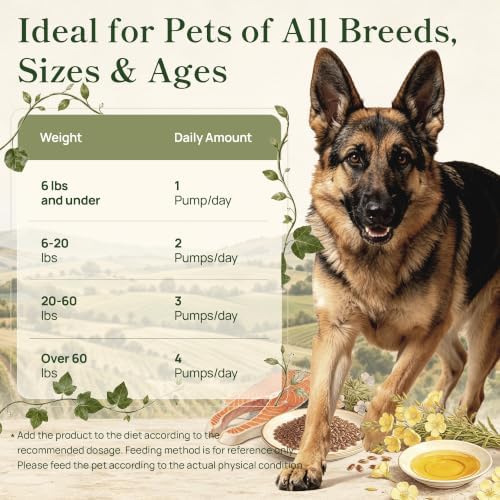 Fish Oil for Dogs & Cats, Liquid Omega-3, Skin & Coat Support, 8 oz - Image 6
