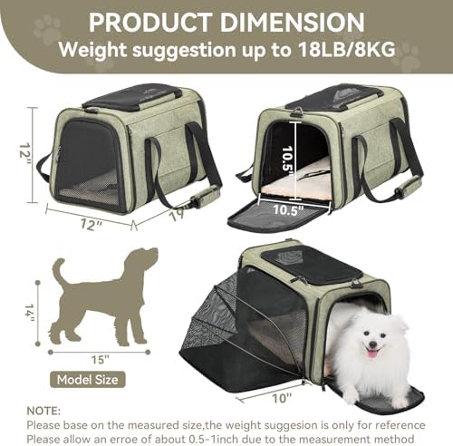 Petsfit Large Expandable Cat Carrier for Travel, Up to 18 lb - Image 2