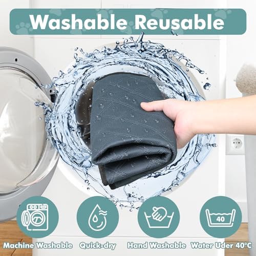 Persure Dog Cat Playpen Tent Crate Cage with Washable Pee Pad(Grey, Medium) - Image 6
