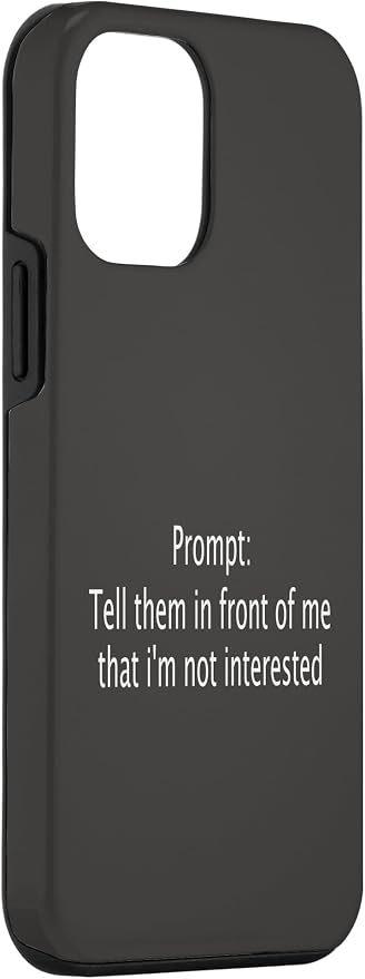 iPhone 12 mini Funny Sarcastic Prompt Satirical AI Artificial Intelligence Case - Image 3