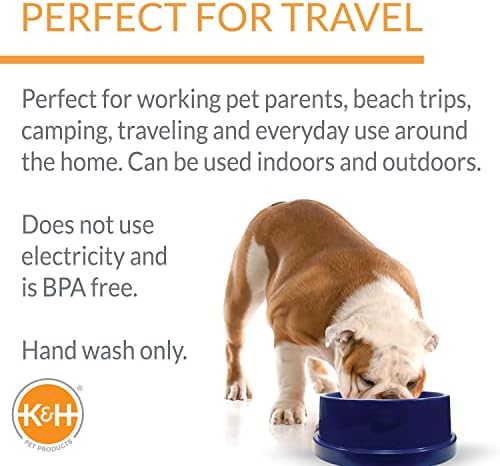 K&H Pet Products Cooling Pet Bowl | Blue | 96 Ounces | Pack of 6 - Image 5
