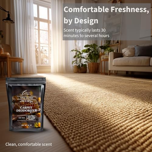 Lapew Wild Honey Carpet Deodorizer Powder - Pet Safe Freshener for Vacuuming | Scented Odor Eliminator for Home | 36 oz - Image 5