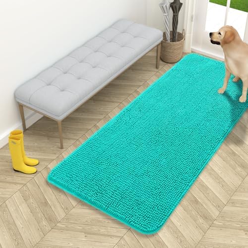 OLANLY Dog Door Mat for Muddy Paws 54x24, Super Absorbent Chenille Mud Mat by OLANLY